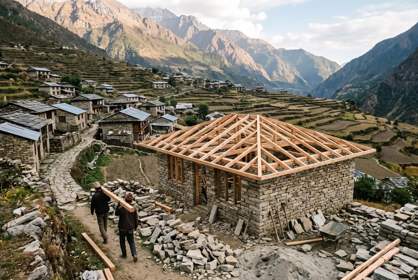 A health post for Pangri, Pangri, Upper Sarma valley