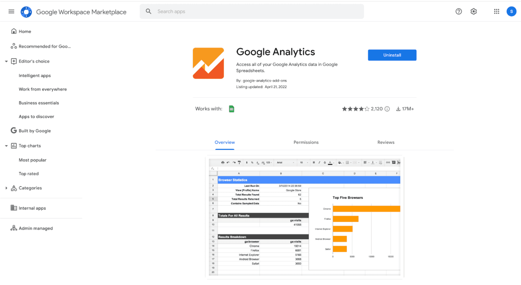 Google Analytics Add-on