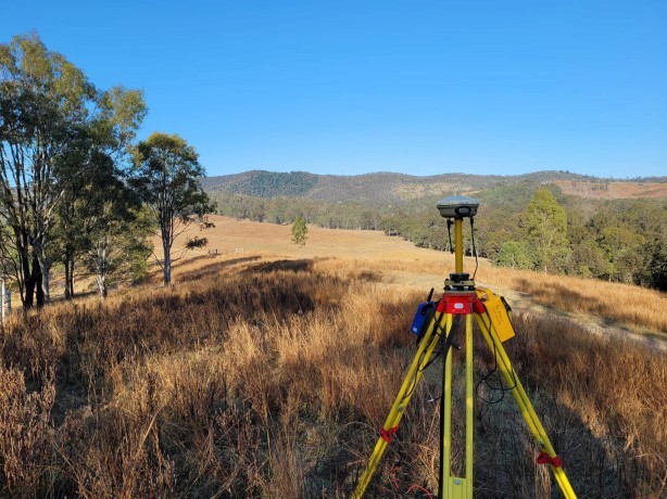 survey equipment used for property boundary surveys in the Brisbane Valley