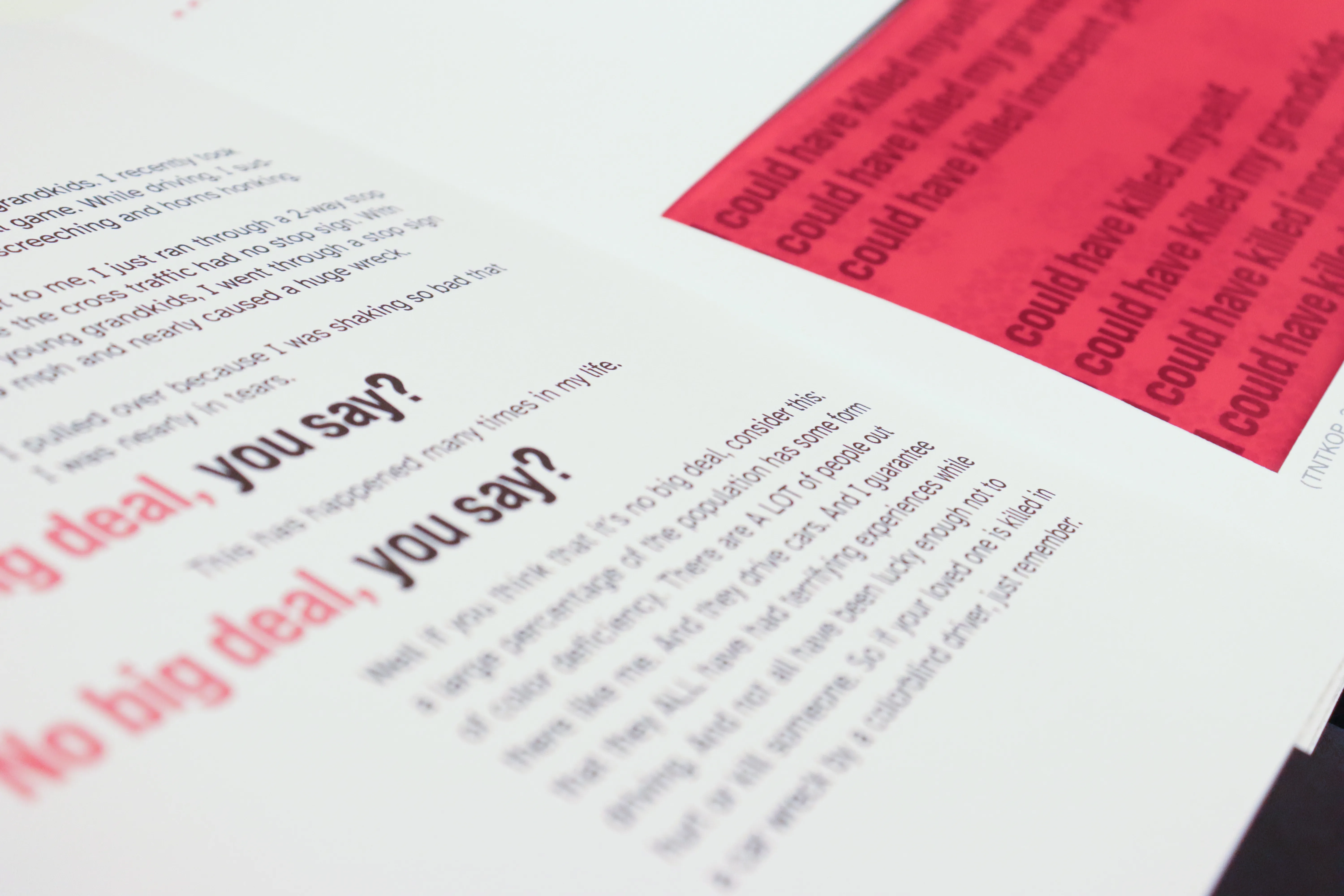 Close-up of a page spread
