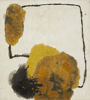  15. , < >, 1962 , 속에서 종이에 채색 >, 1963, , 종이에 수묵채색, 150×135.5 cm, 종이에 수묵담채, 121×105 cm,