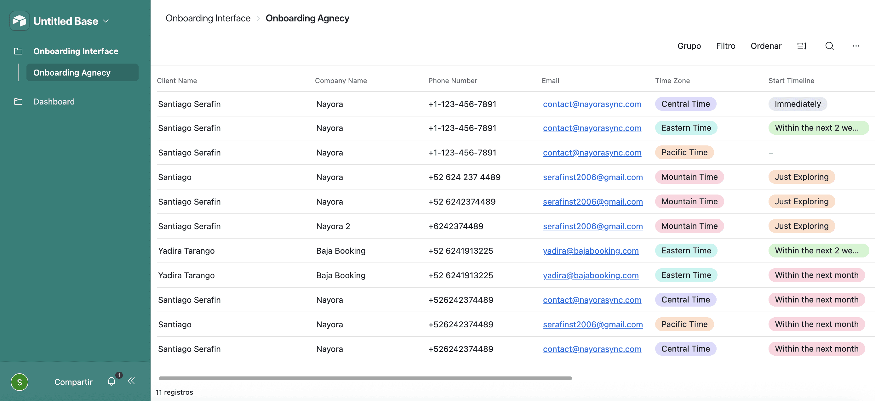 An image of Dreelio's dashboard