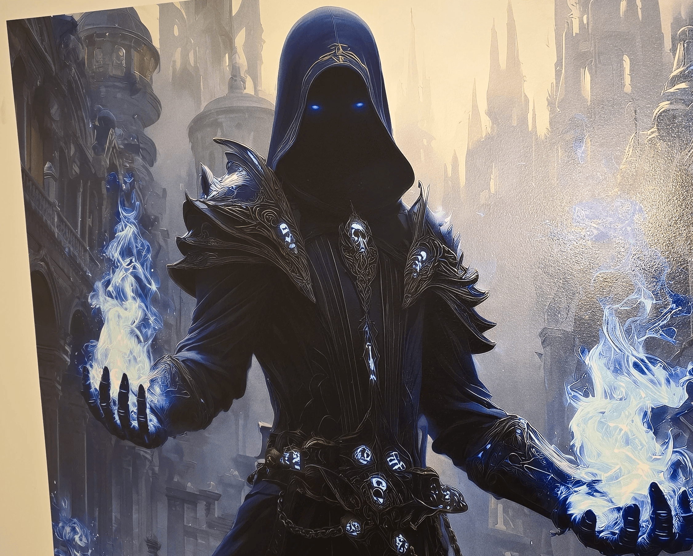 Single tree in a field with light rays.