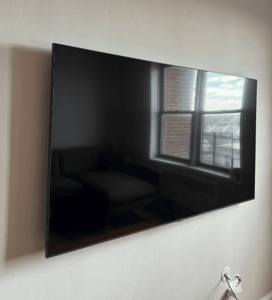 Tv on a wall