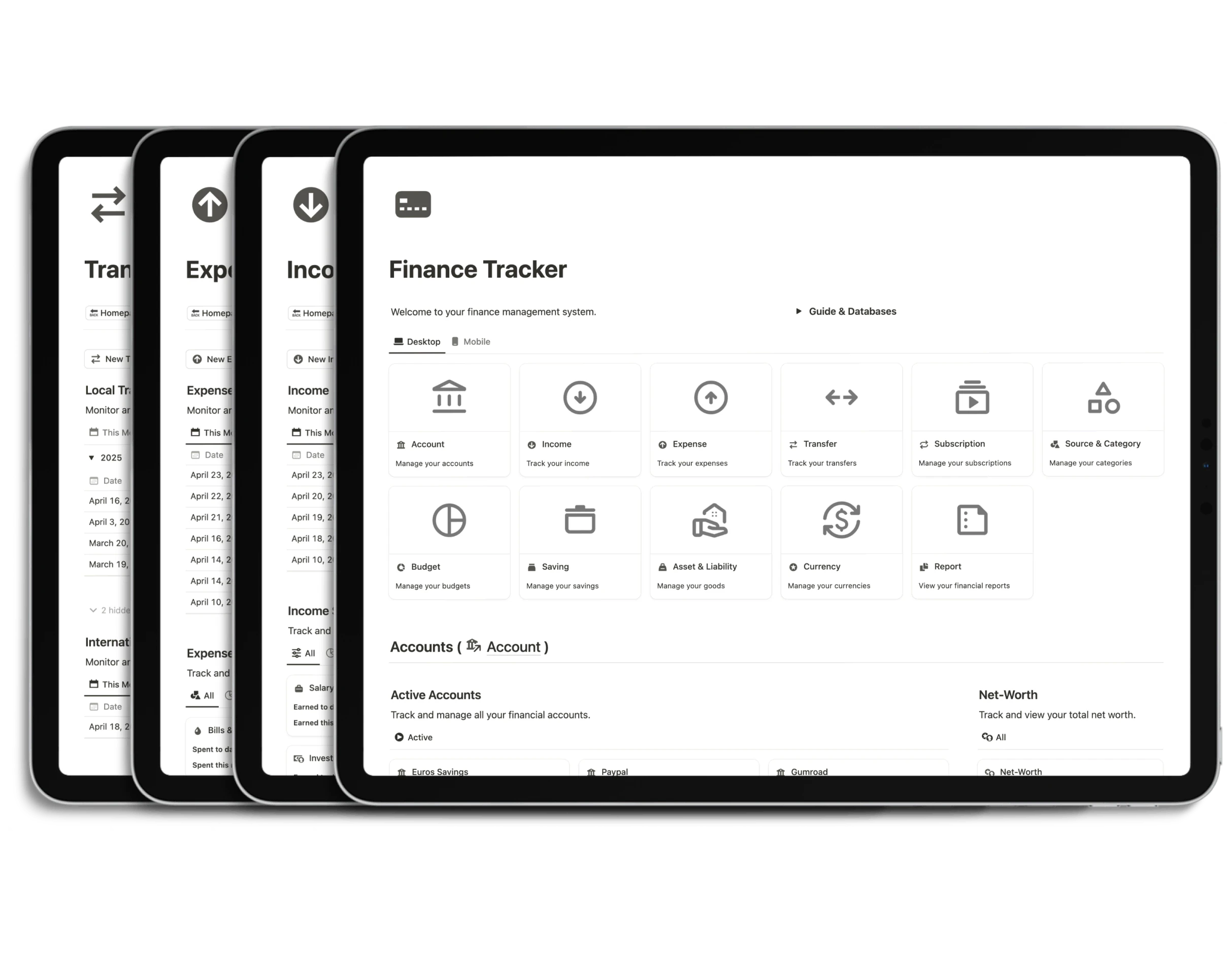 Notion Finance Tracker - 15+ Templates