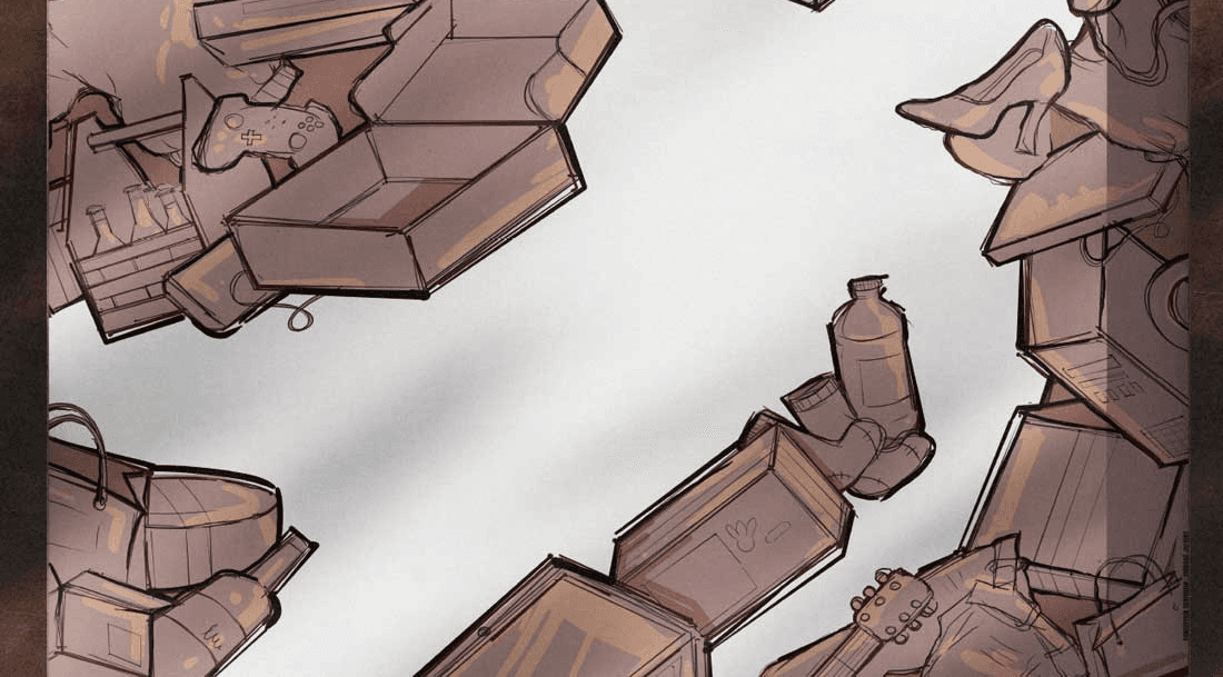 Affiche de consommation montrant les détails de la texture et de l'illustration
