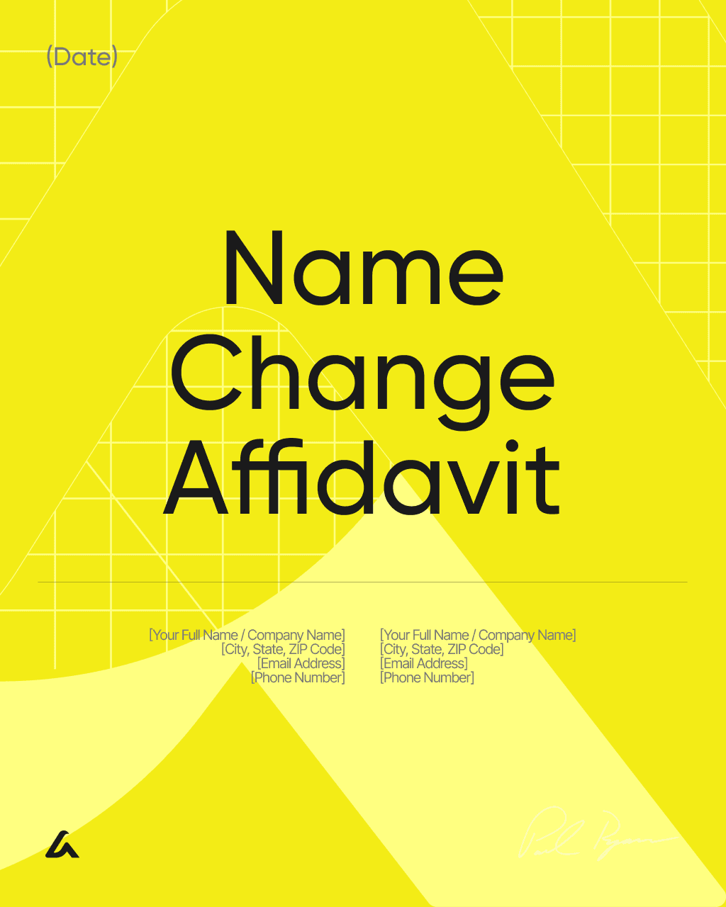 Name Change Affidavit