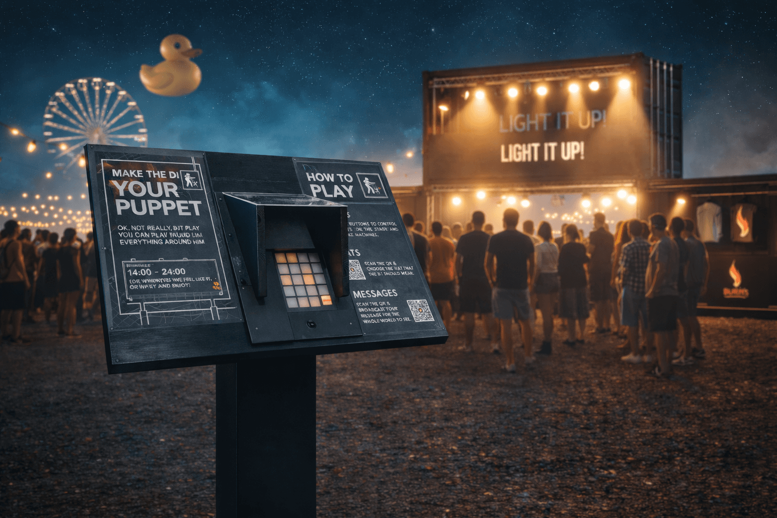 Activare Burn la Electric Castle 2025 cu public interacționând cu scena