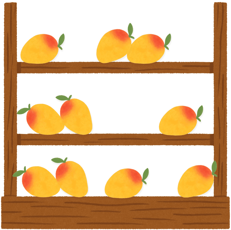 Mangos Regal im Supermarkt deiner Region in Europa