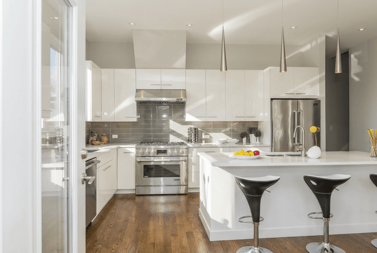 Image of a renovated kitchen