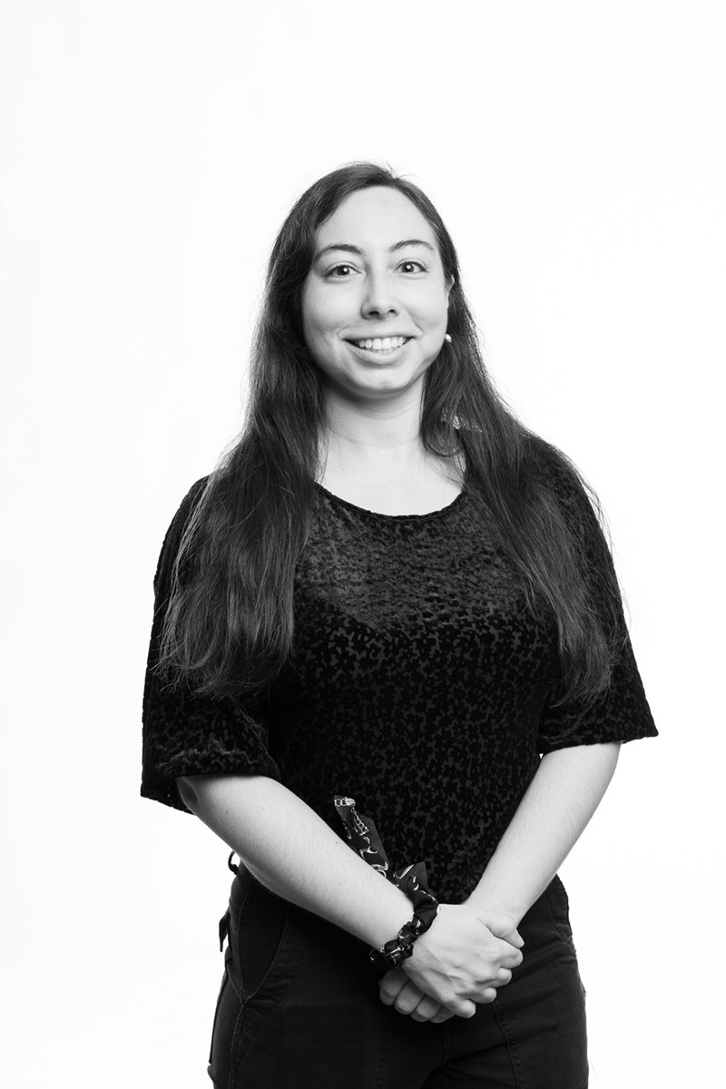 Slanter's black & white portrait