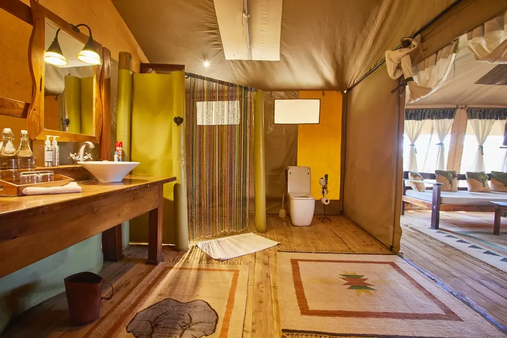 Riverside setting at Elephant Bedroom Camp