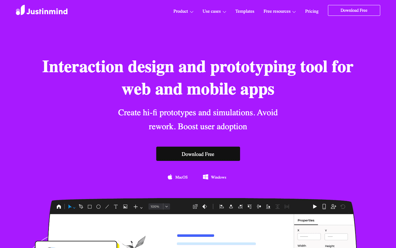 JustInMind екранна снимка