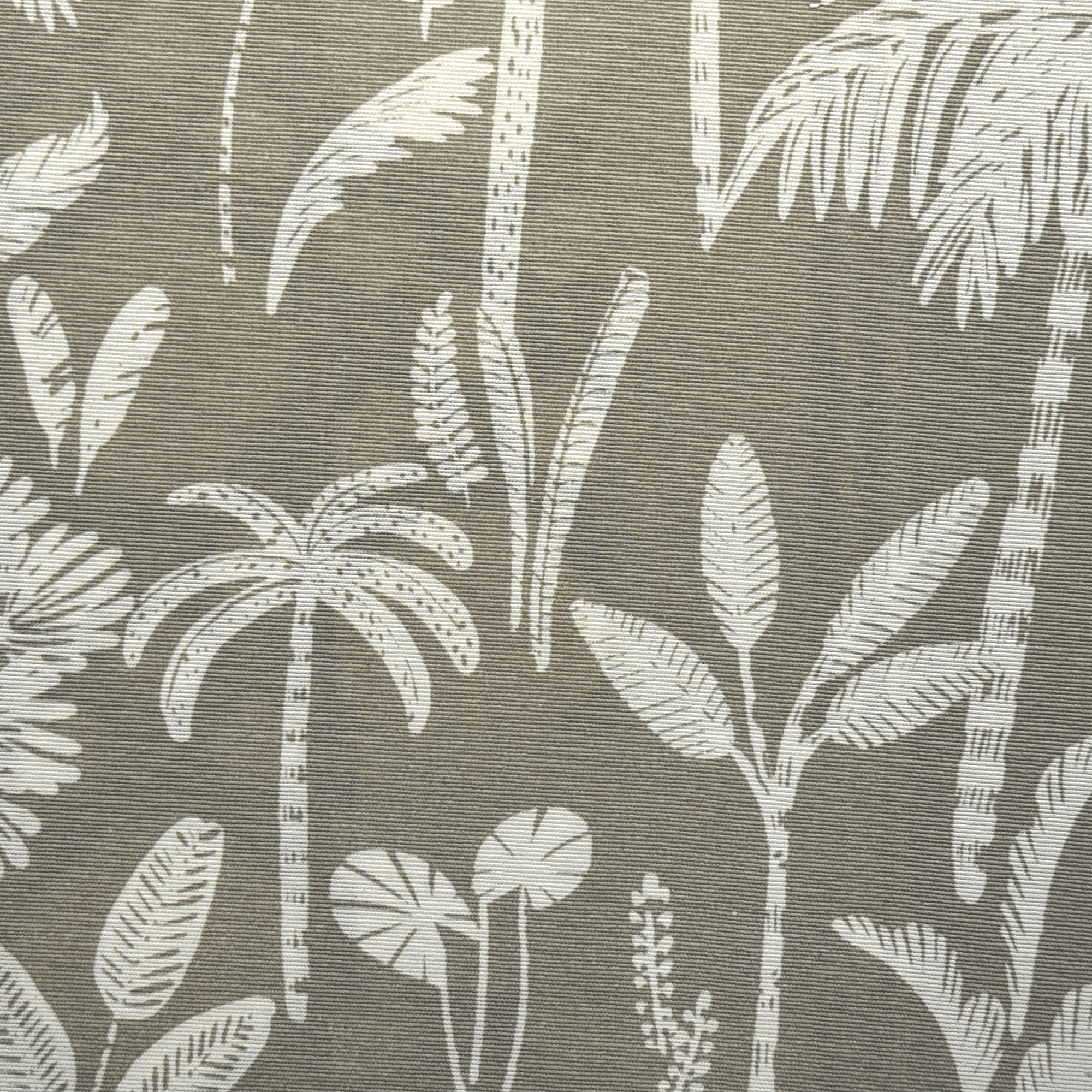 Tecido Acquasummer impermeável estampado Coqueiro Cinza 512