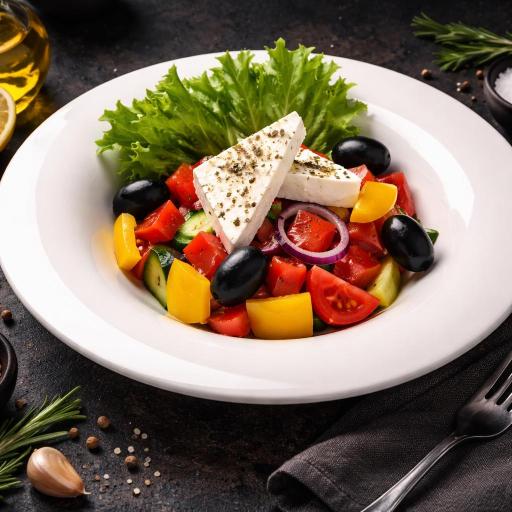 vegetable salad on white ceramic bowl