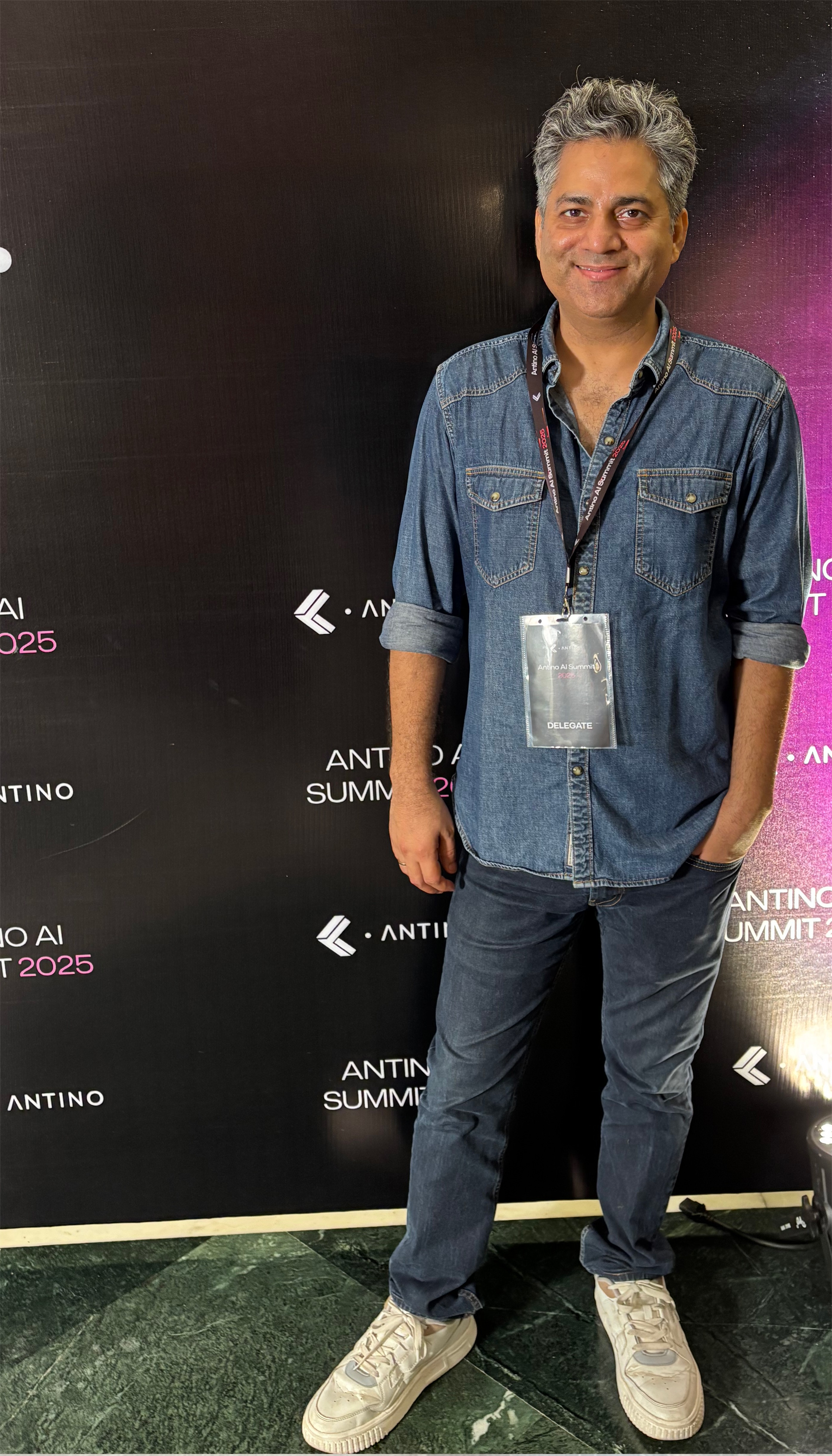 Portrait of portfolio creator – front view