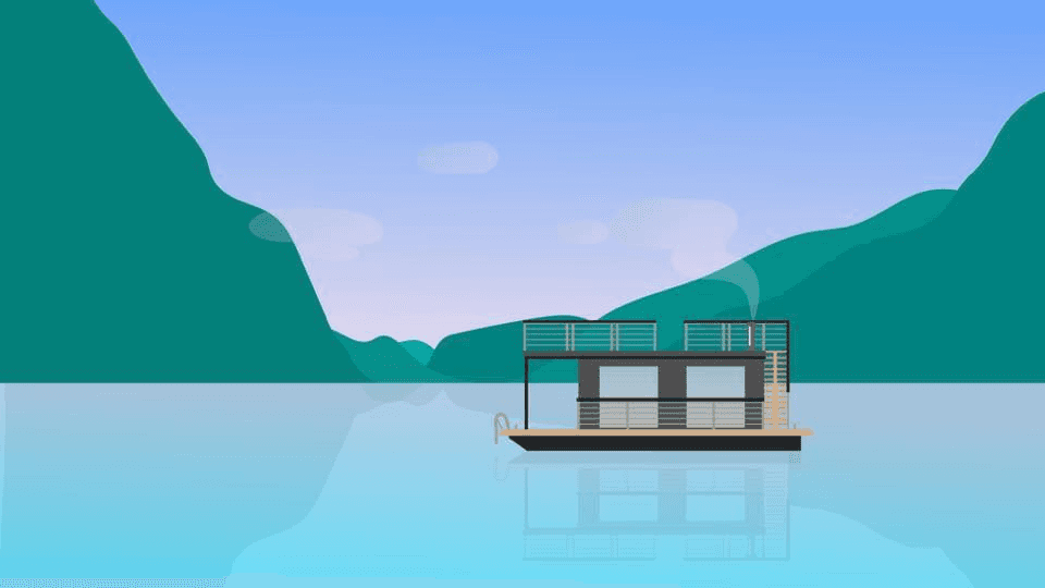 Old FjordSauna brand illustration