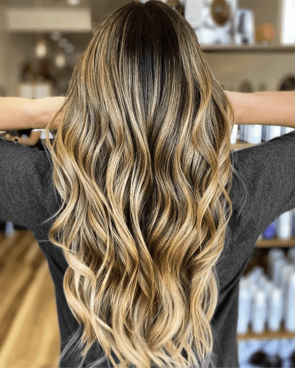 Lived-in blonding and extensions at Del Sol Hair Studio in Huntington Beach
