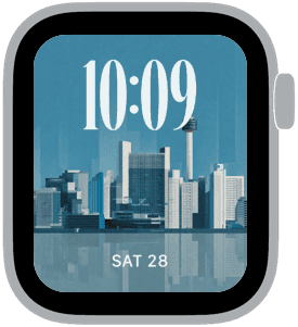 team korea Apple Watch face preview 2 featuring stylized colors and artwork.