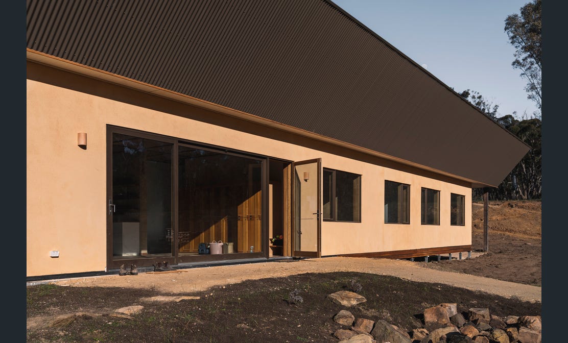 A beautiful muckleford hemp house showing outside of the house