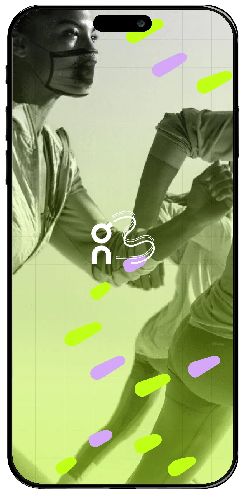 Design d'interface UI et maquette d'application mobile événementielle pour le lancement d'On Running.