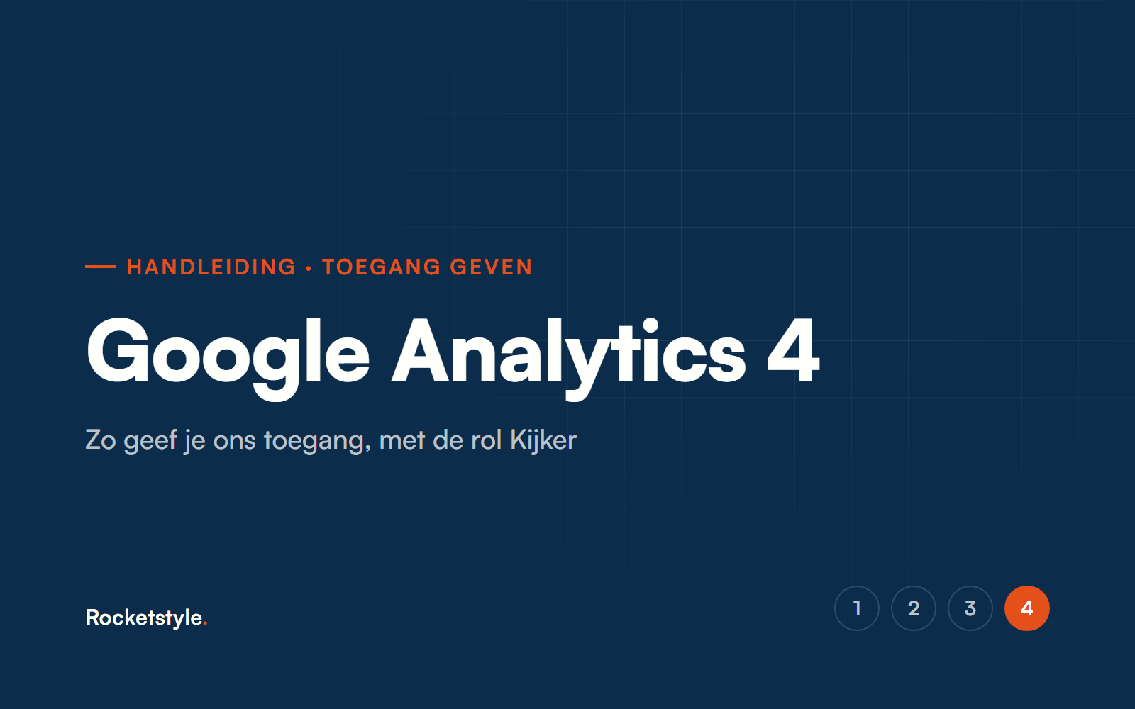 Handleiding: toegang geven tot Google Analytics 4