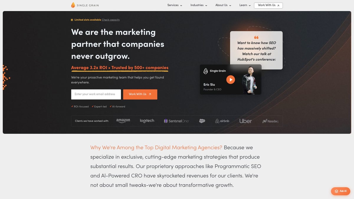 9 Must-Try Marketing Services Companies for Explosive Growth 2026 - Single Grain