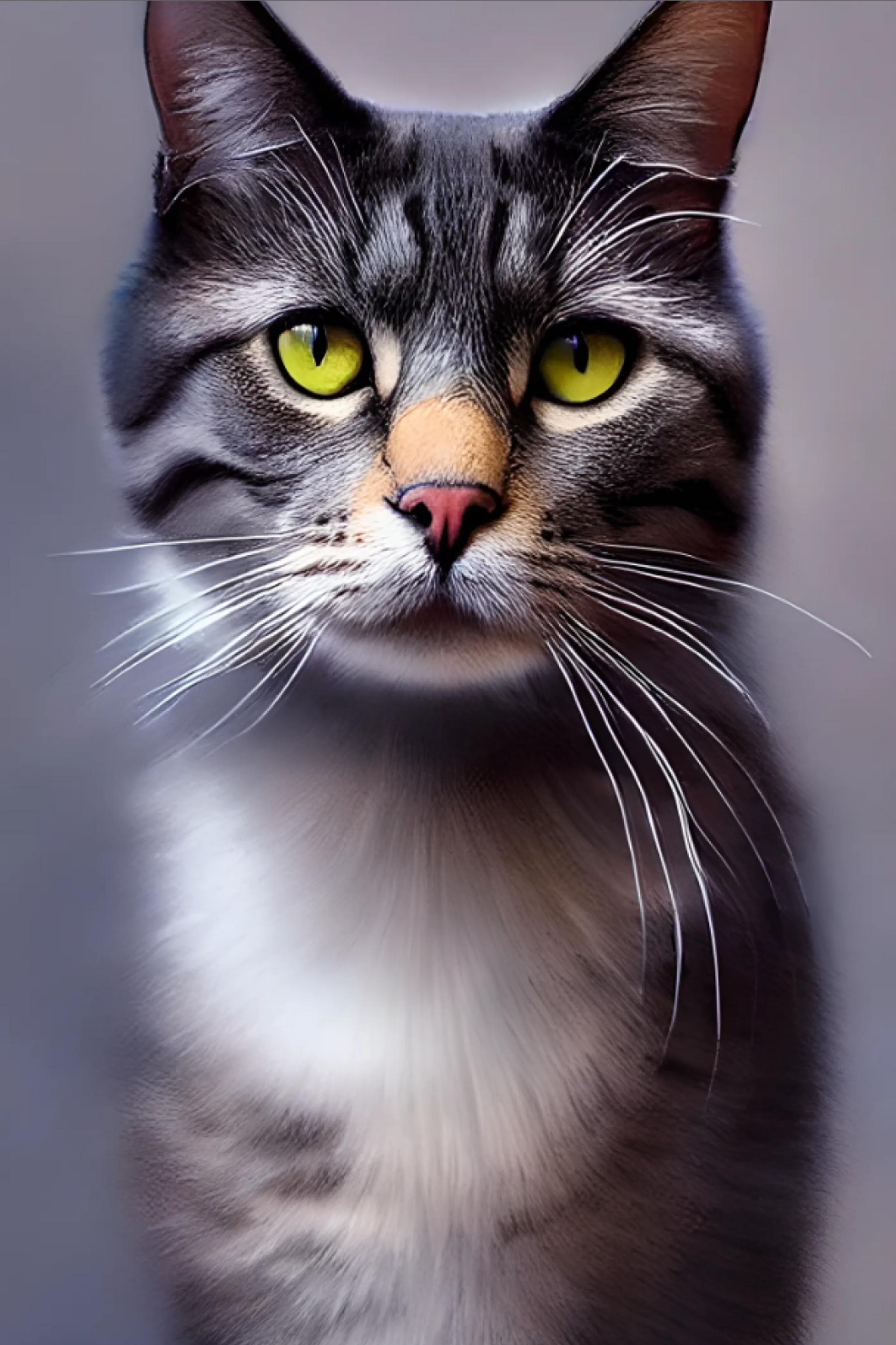 a cat portrait, generated by SD with our model