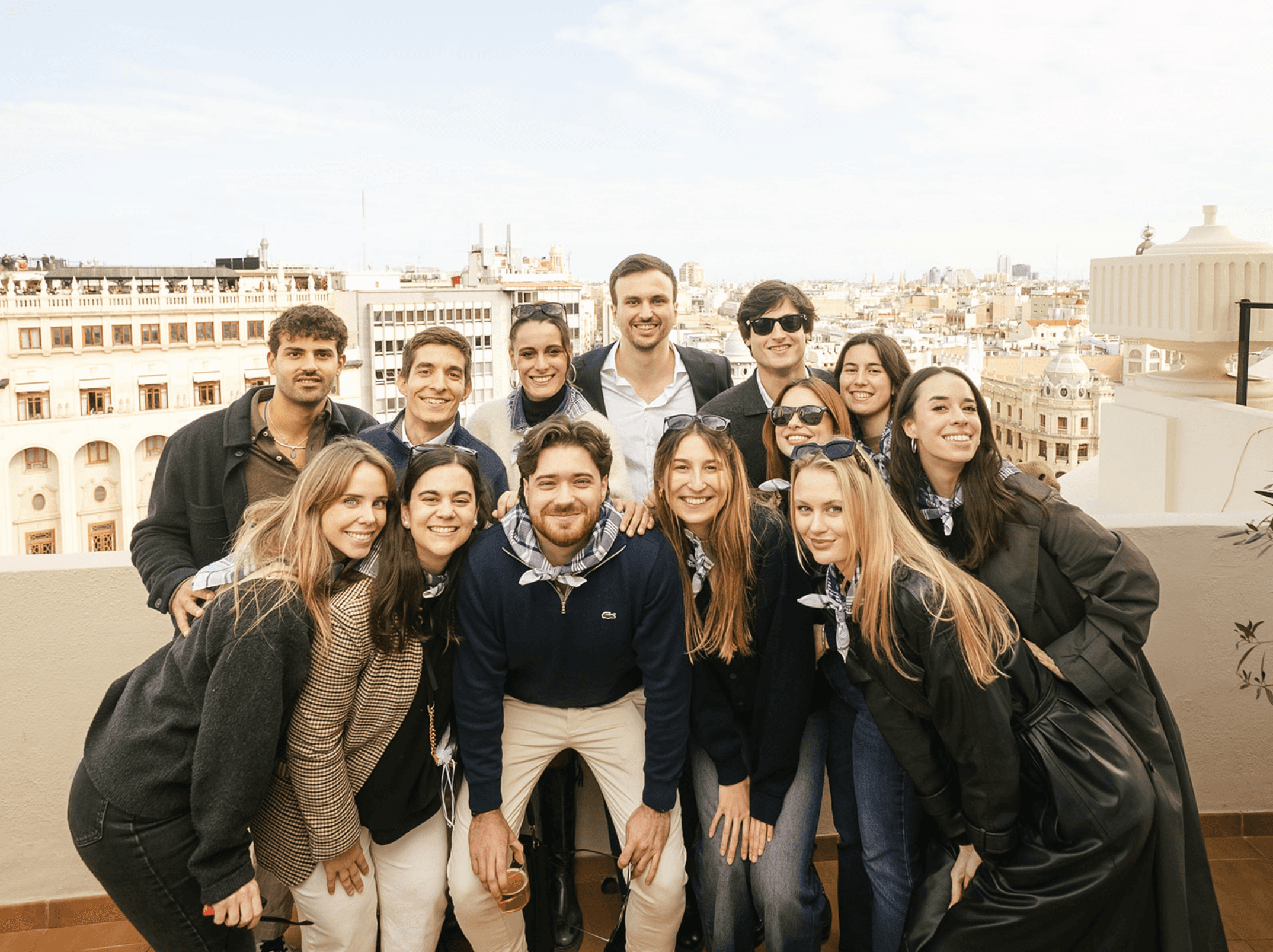 weVLC team cheering in the office