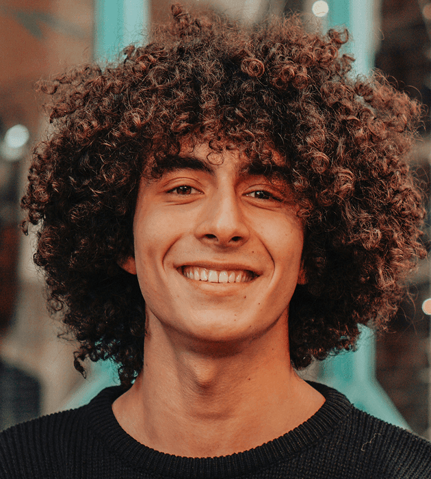 a man