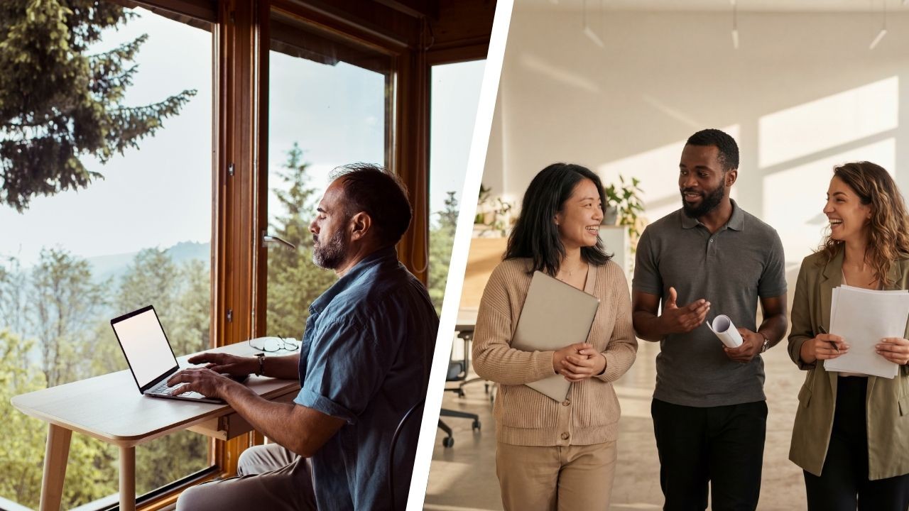 working from home vs working in office