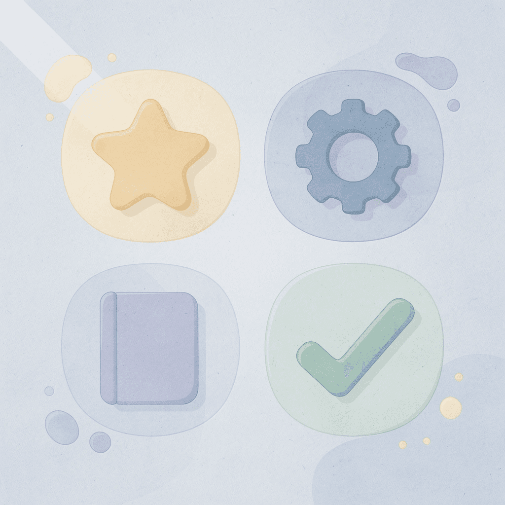 Four icons representing the main benefits of kindergarten homeschooling