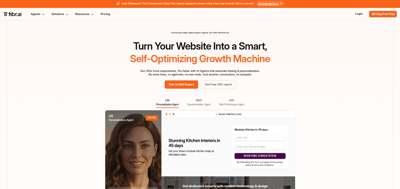 Fibr AI Dashboard Screenshot
