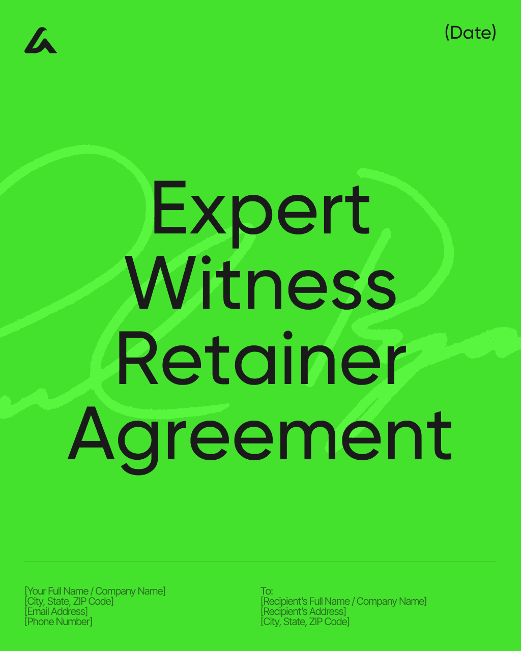 Expert Witness Retainer Agreement