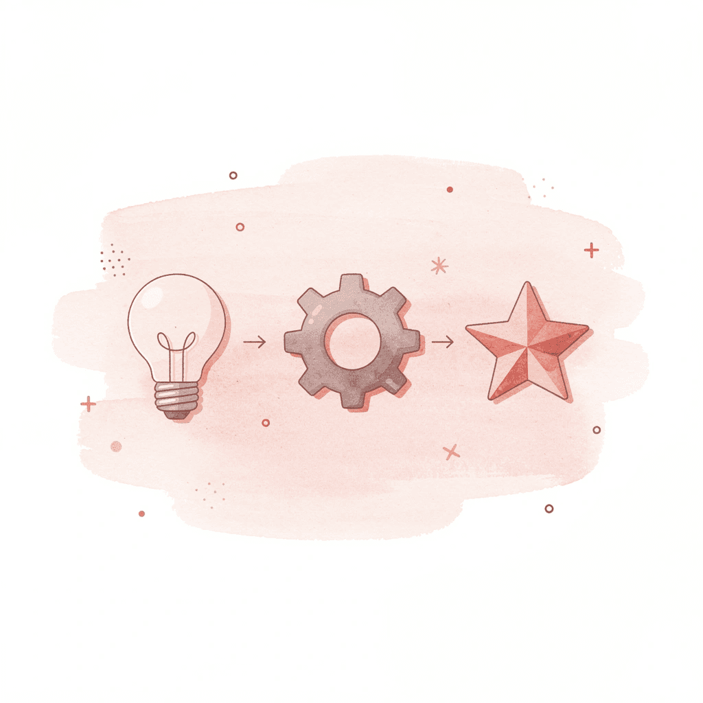 Three icons showing progression from core function to pelvic floor to strength