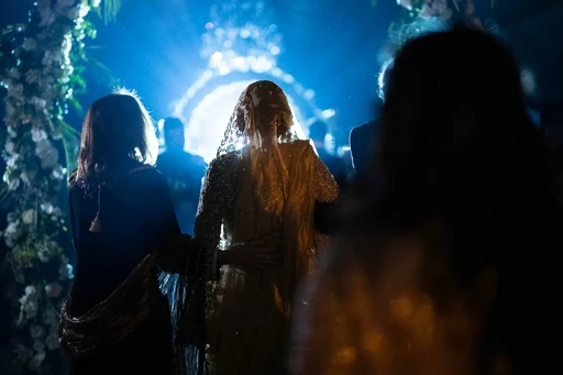 Professional wedding photographer in Lahore covering a grand wedding event