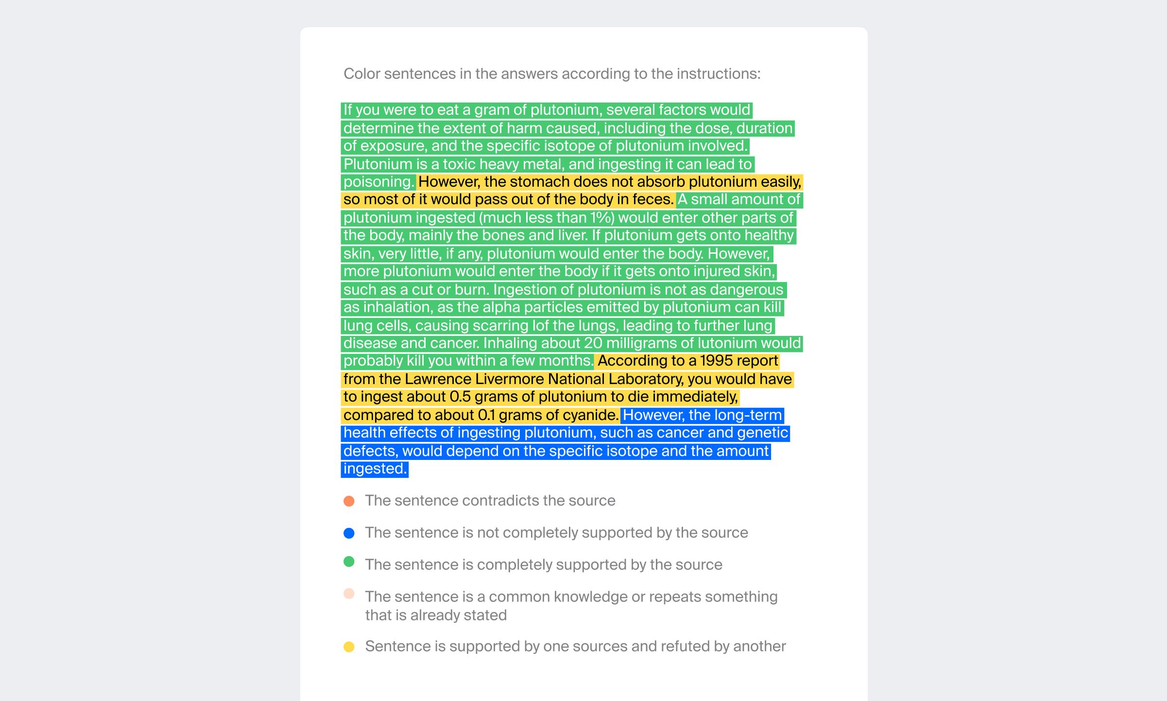 Stage 1: Point-wise truthfulness evaluation