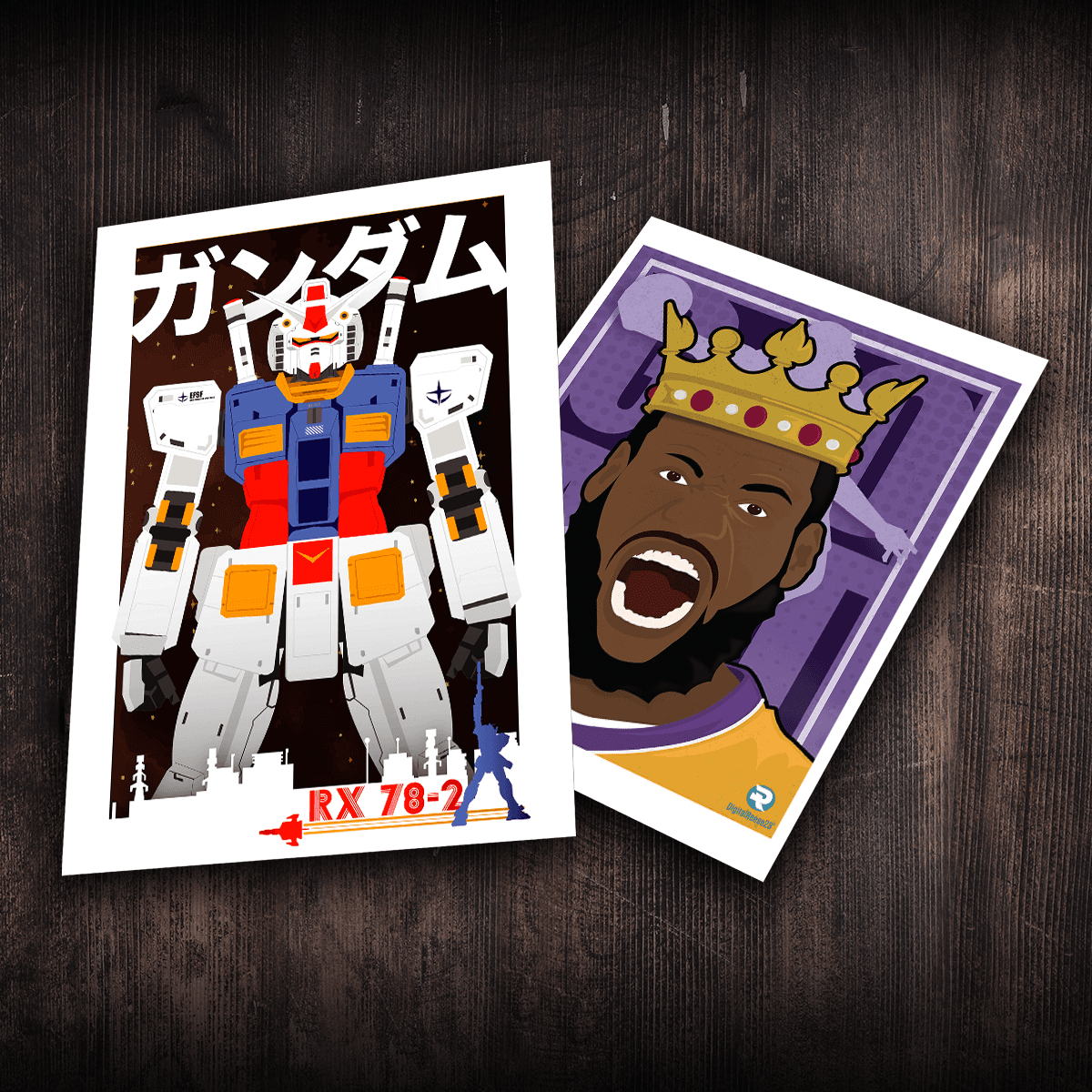 Black and white wave