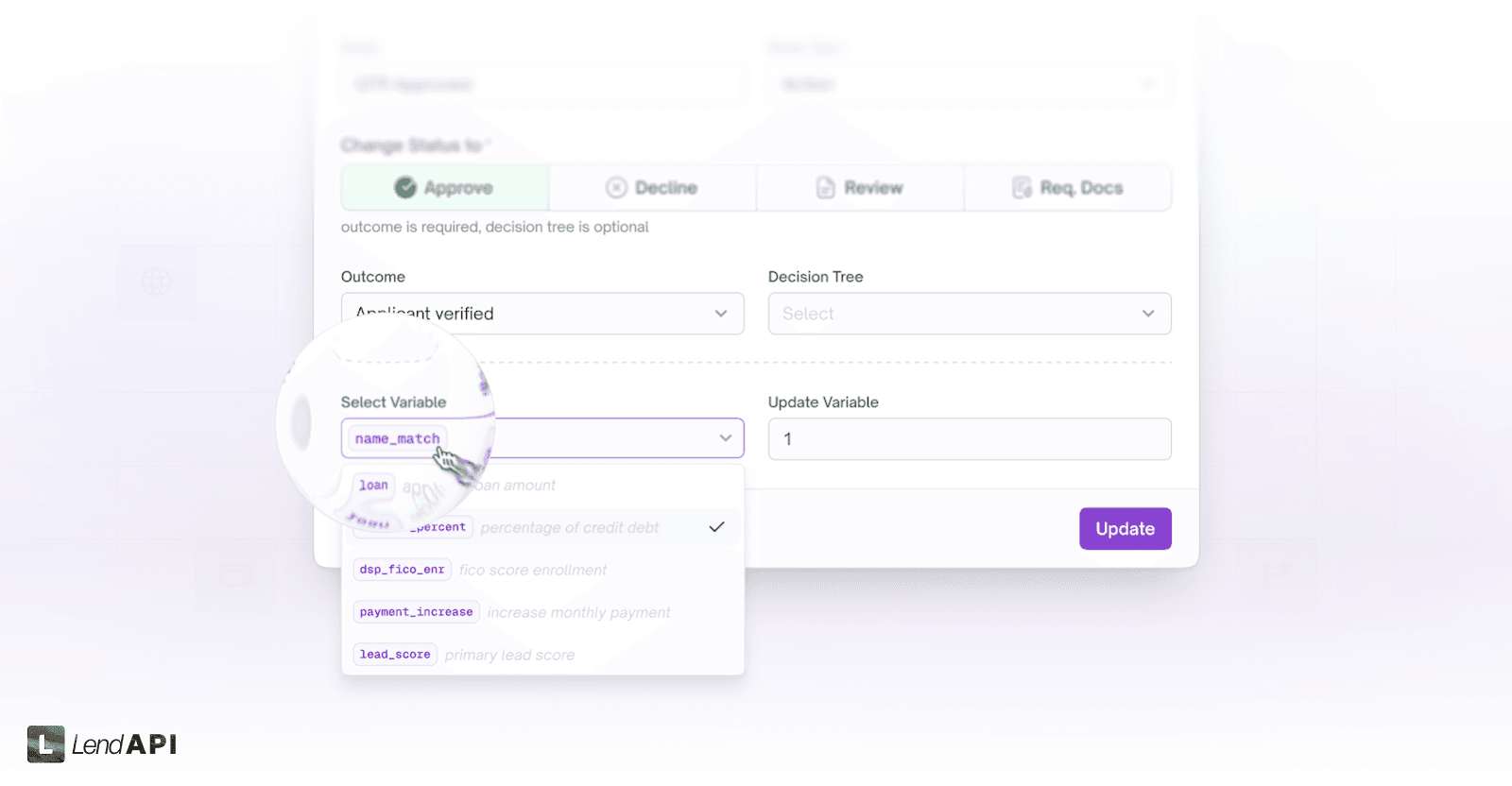 LendAPI v3.0.9 - Rules Studio - Data Updating Trigger