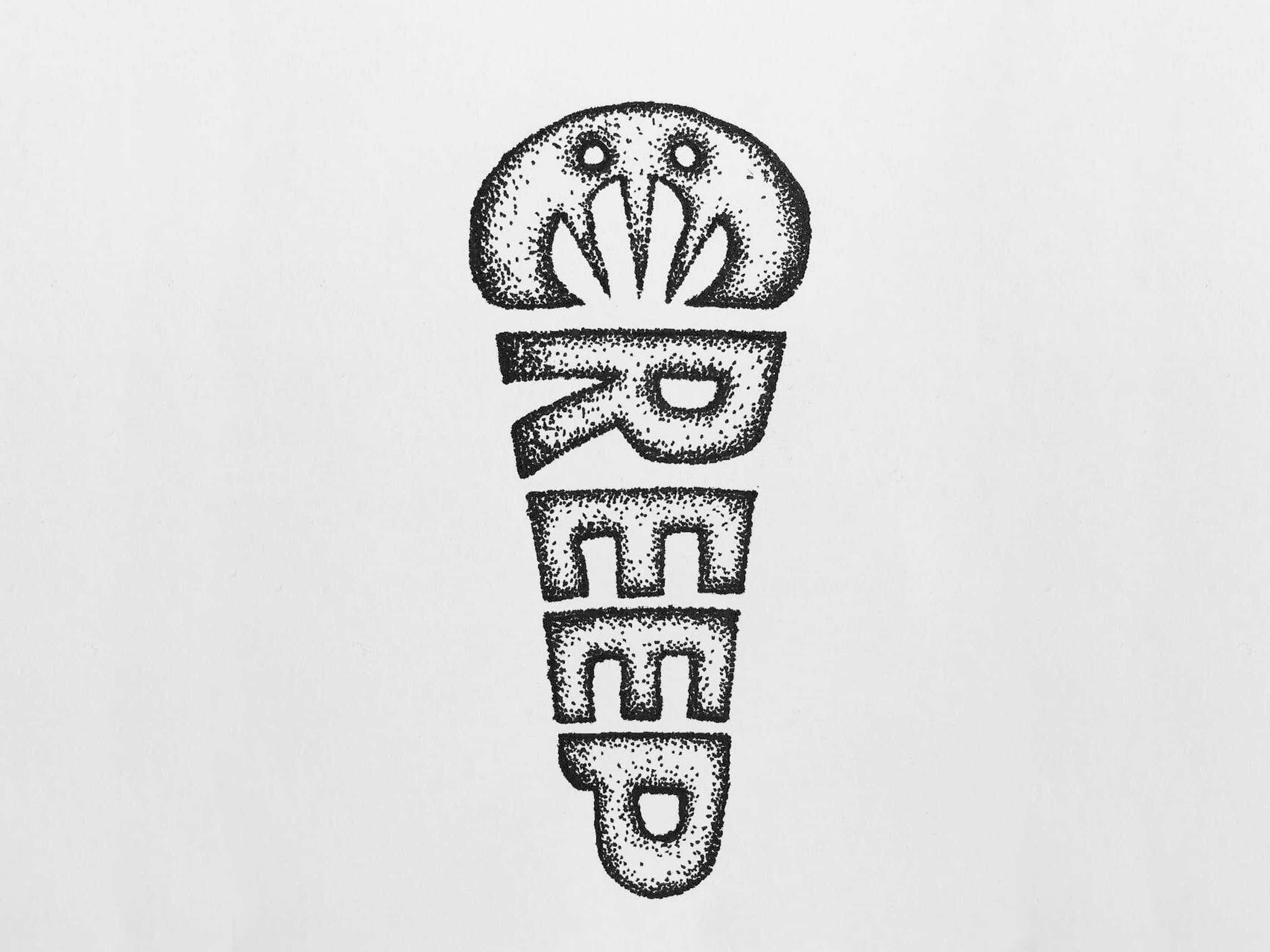 creep word-mark dot illustration on white paper.