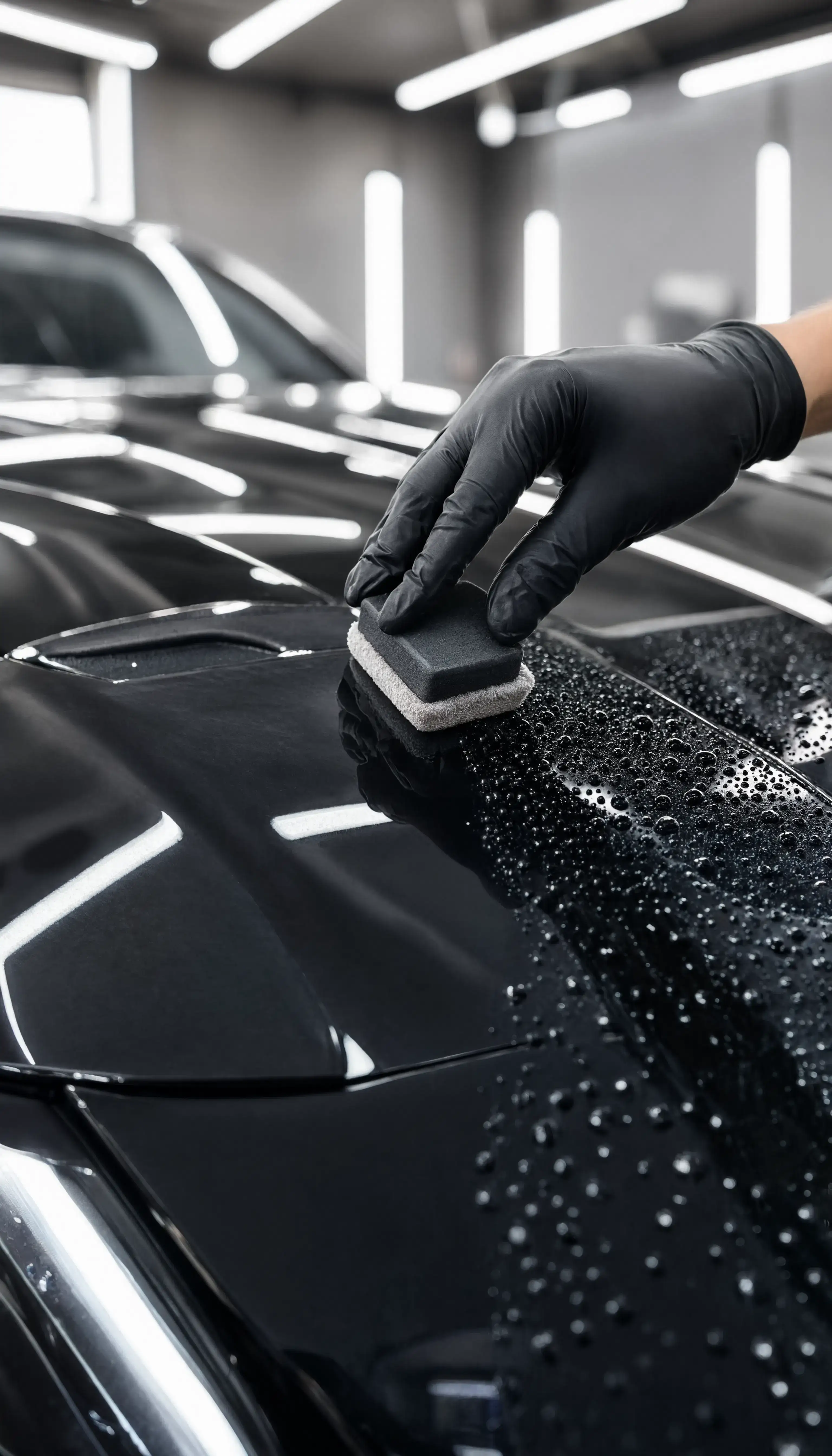 Water removing with a sponge microfiber