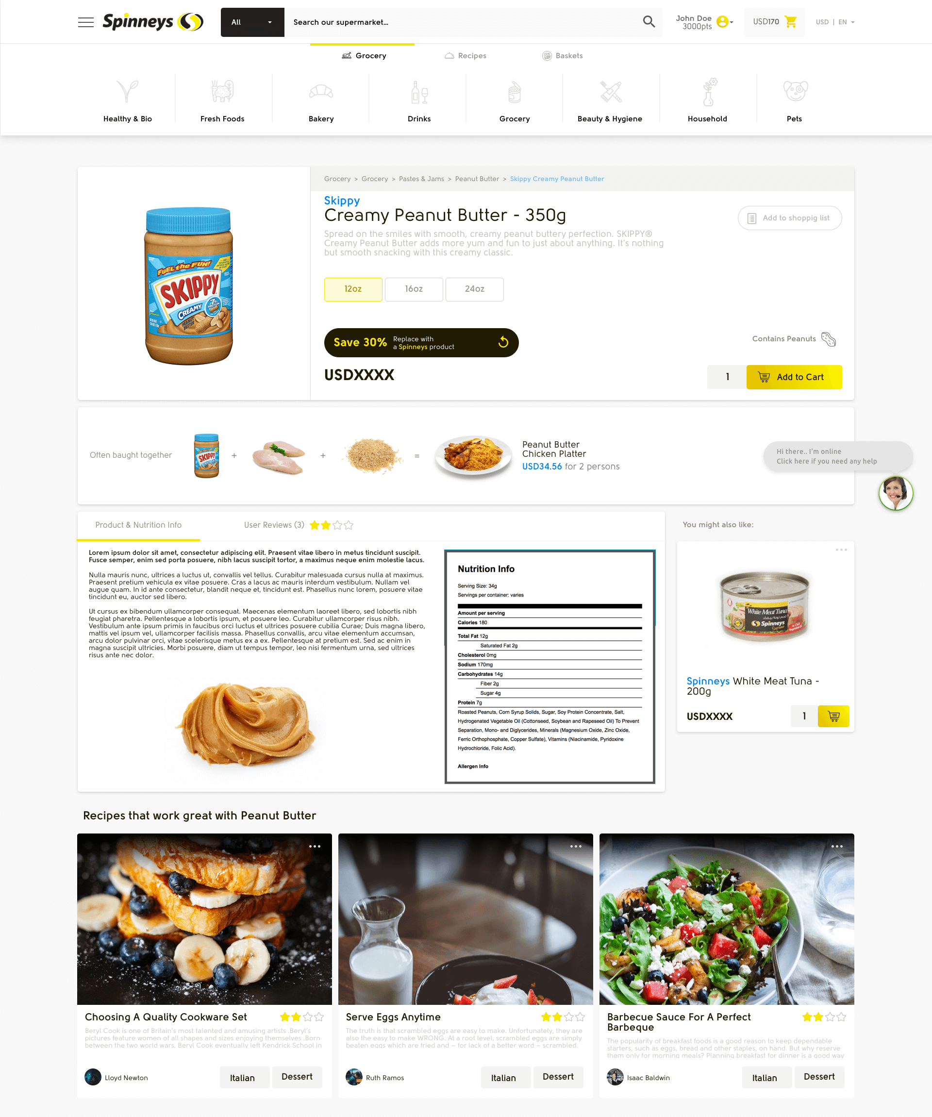 Ogilvy Spinneys Product Page