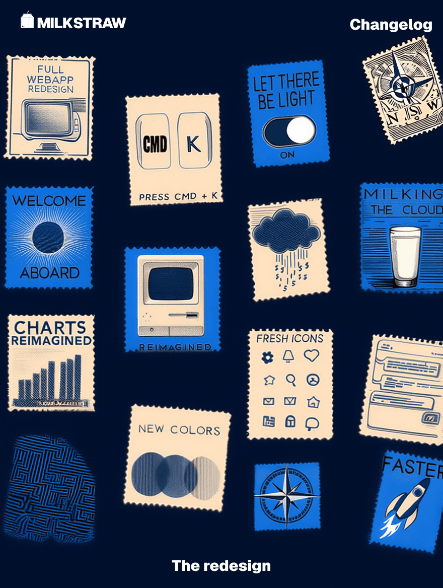 milkstraw changelog the redesign