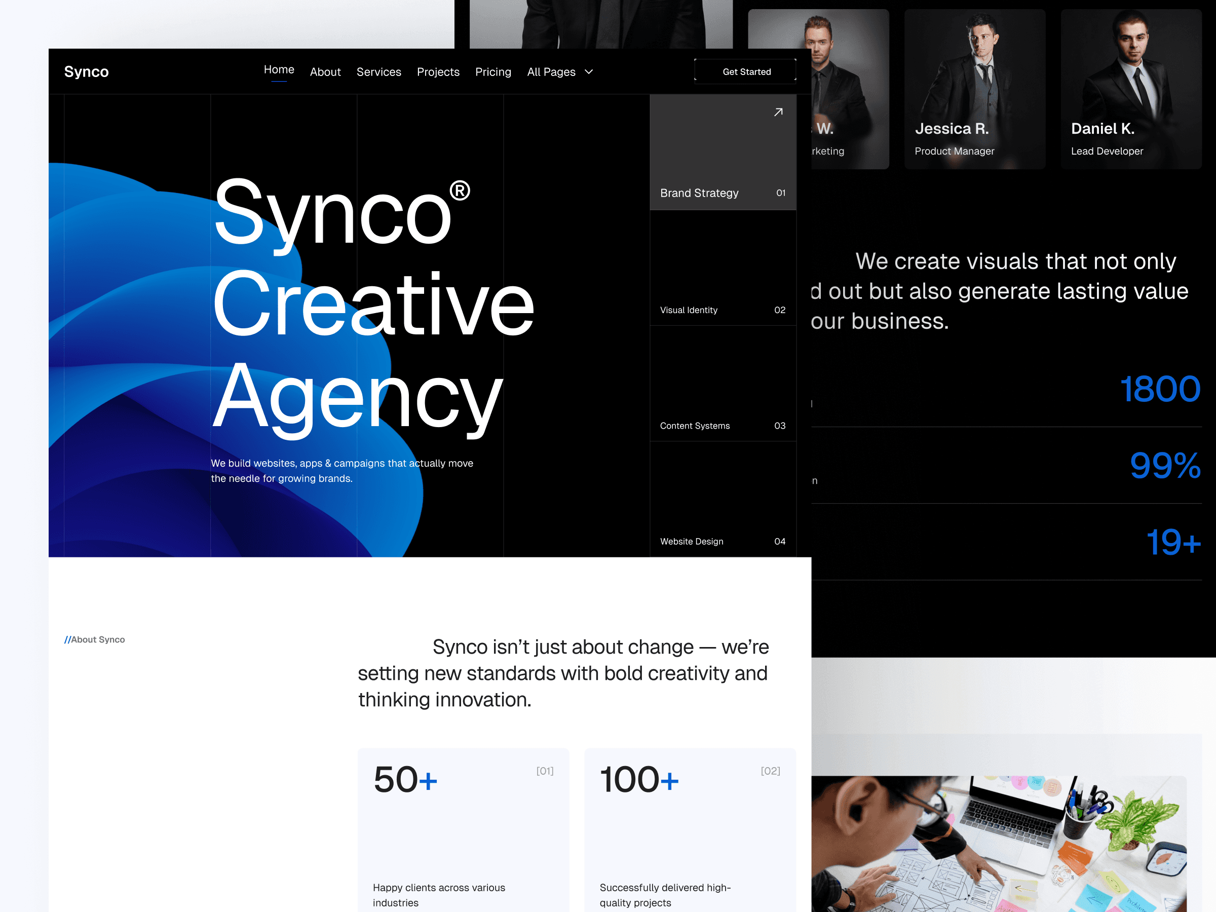 framer digital agency template