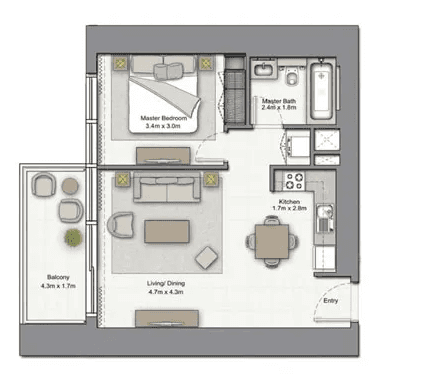 1-Bedroom