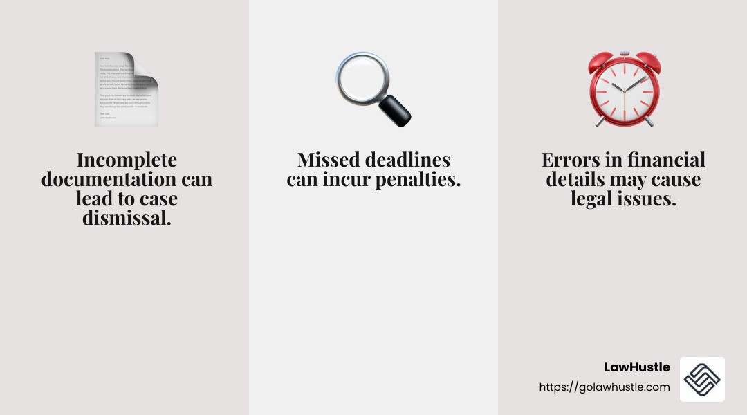 Paralegal handling creditor objections - bankruptcy paralegal petition preparation infographic 3_facts_emoji_grey