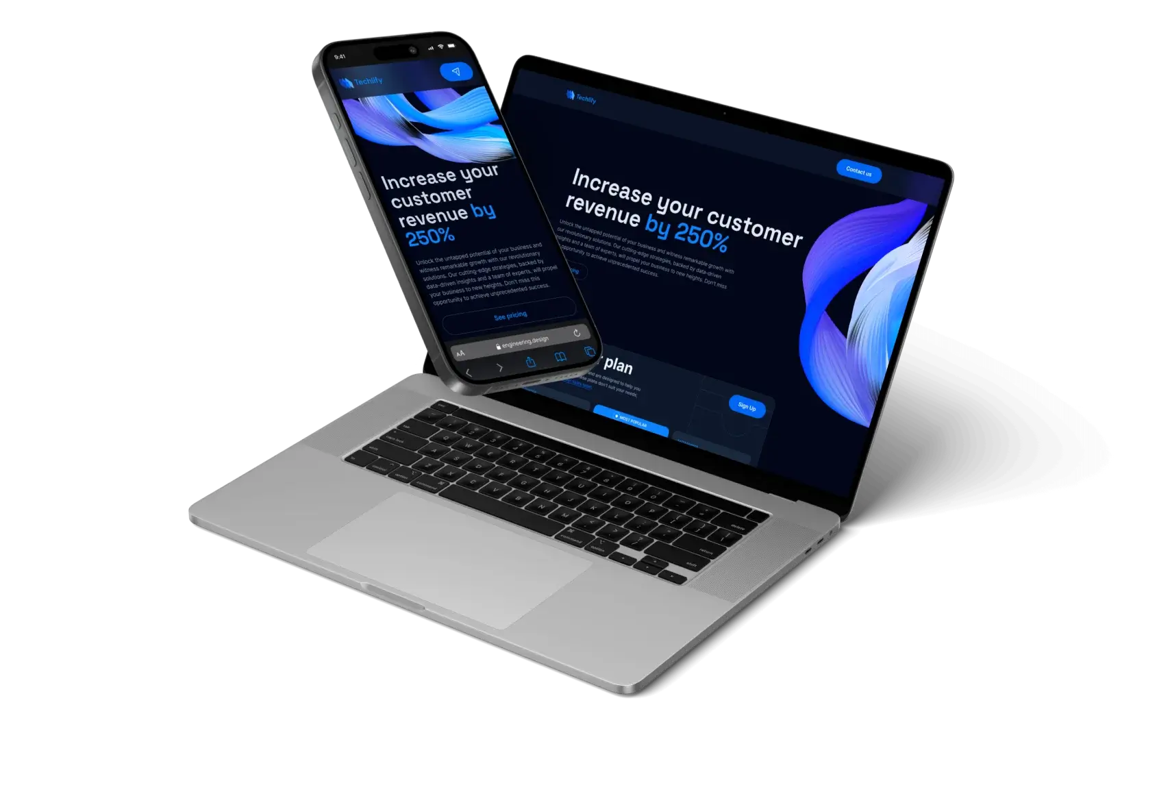 Mockup of the final project