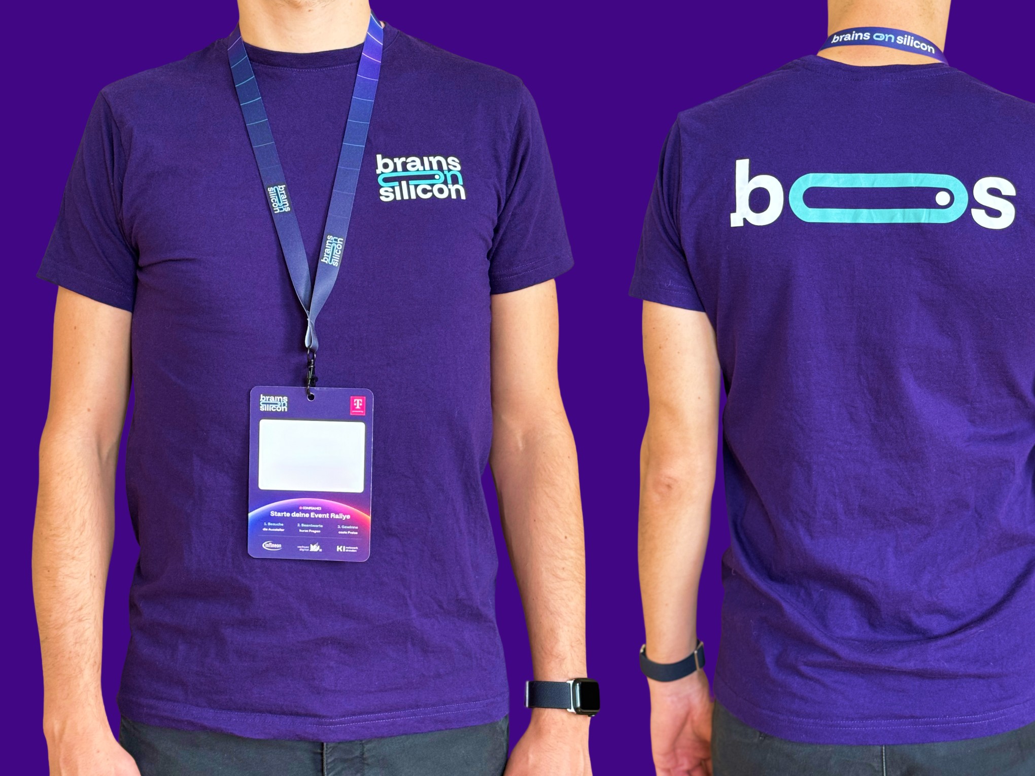Brains on Silicon T-Shirts, Lanyard und Eintrittsbatch