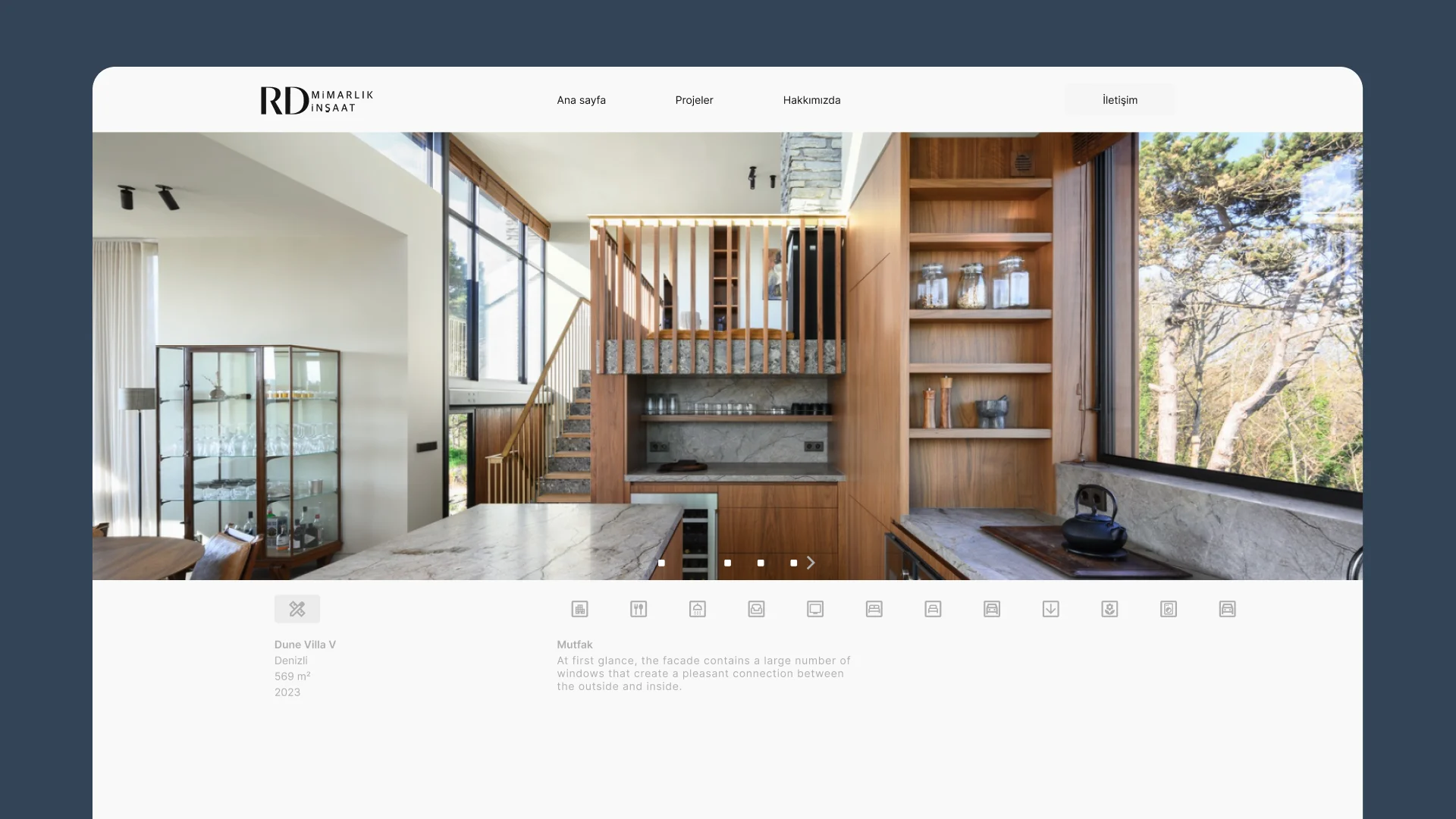 Website showcase project detail
