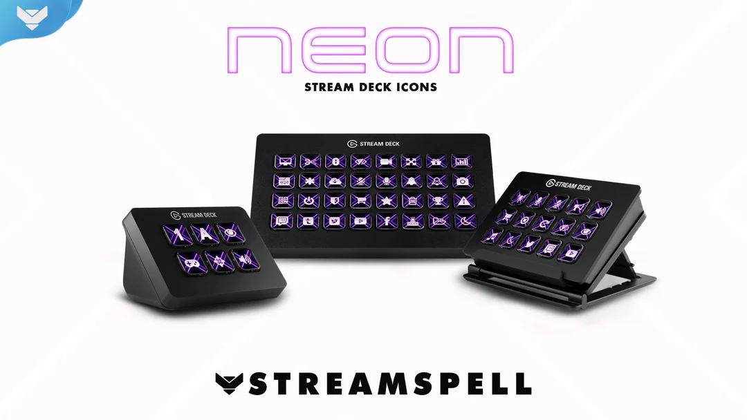 Neon Stream Deck Icons